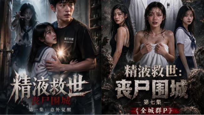 【百度网盘】AI短剧《精液救世：丧尸围城》1-7整合 我的精液女人们抢着H 21分[1v+667M]