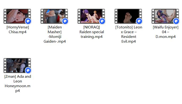 [3D/无敌建模/新作/NTR/婚服/丝袜/多人]婚服艾达+格蕾丝+红叶+D.mon+千咲+雷电将军[283MB/百度/迅雷/UC]