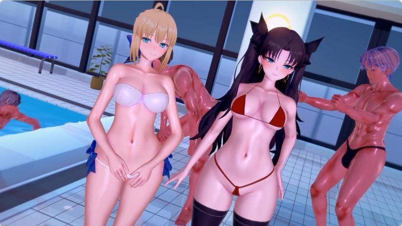 [fate同人/3D/神级建模/新作/足交/多人][Lynlynop]远坂凛和亚瑟王[352MB/百度/迅雷/UC]