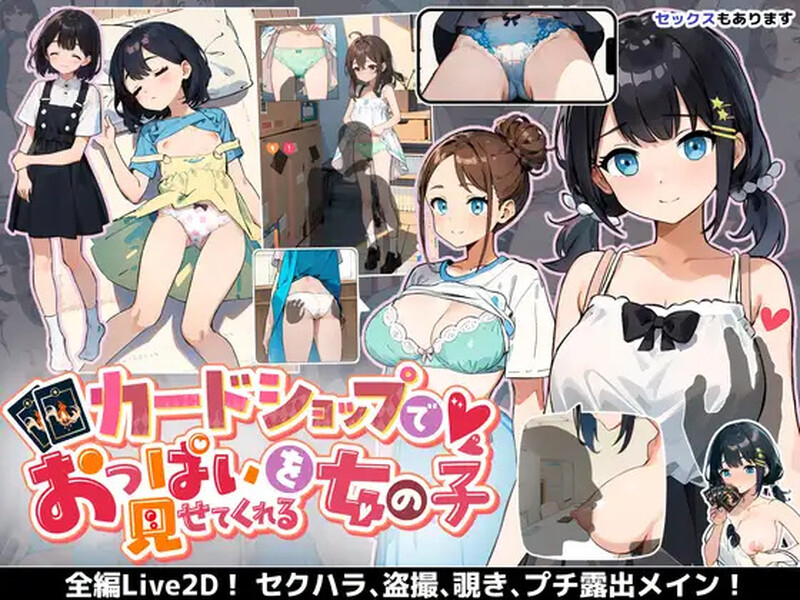 [肉鸽SLG/互动/动态/2C/AI汉化] 在卡牌店里展示胸部的女生 ~ カードショップでおっぱいを見せてくれる女の子 V1.04 内置机翻汉化 [522M/BD/FM]